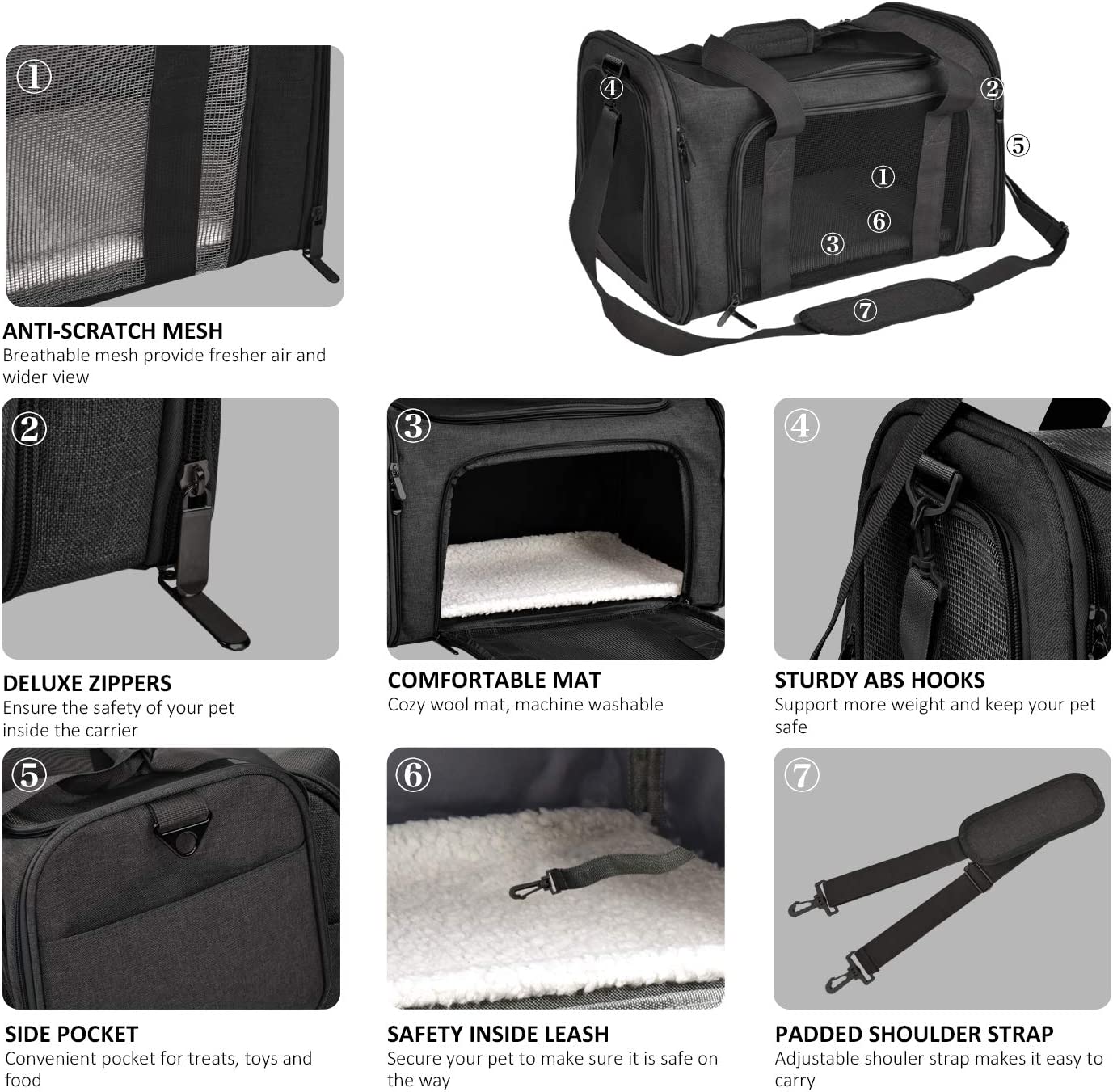Premium Pet Travel Carrier Bag