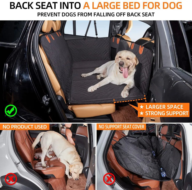 Premium Hard Bottom Dog Car Backseat Cover