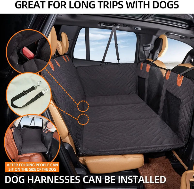 Premium Hard Bottom Dog Car Backseat Cover