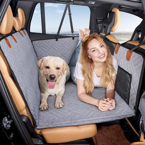 Premium Hard Bottom Dog Car Backseat Cover